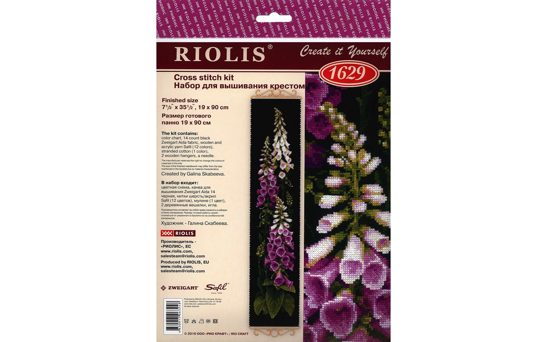 Riolis Cross Stitch Kit Foxgloves