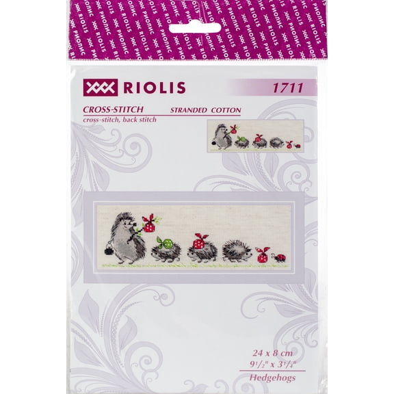 Riolis Cross Stitch Kit Hedgehogs