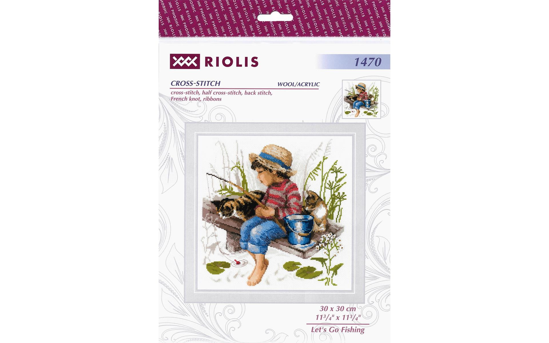 Riolis Cross Stitch Kit Let's Go Fishing