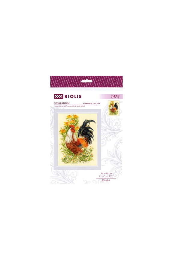 Cross Stitch Kit Rooster