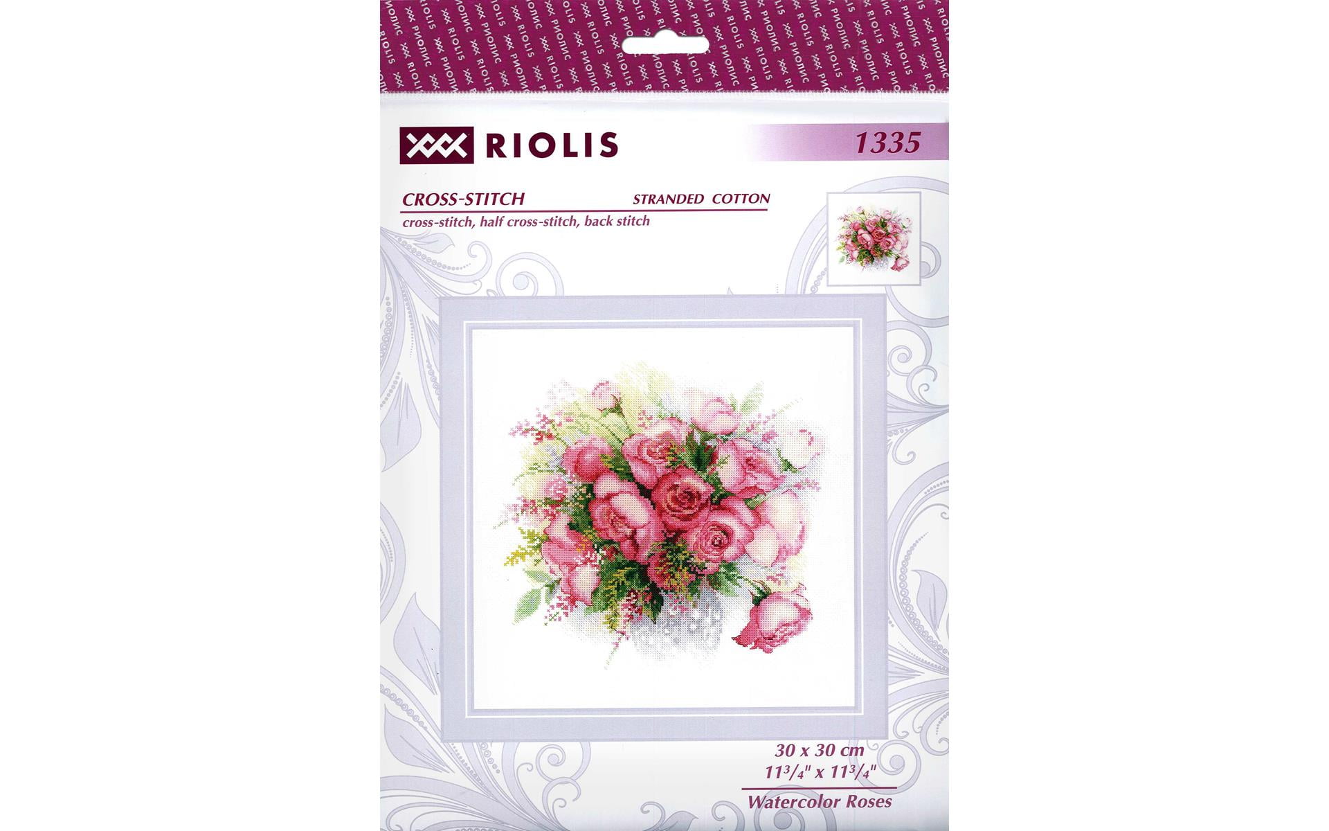 Riolis Cross Stitch Kit Watercolor Roses 