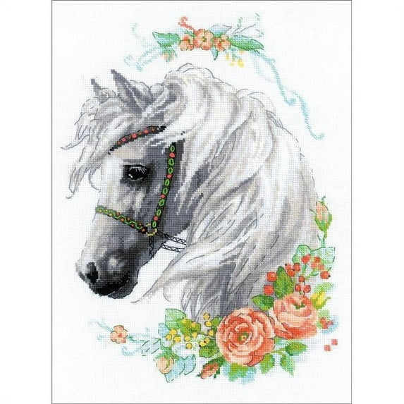 Riolis R1804 Horse & Rose Counted Cross Stitch