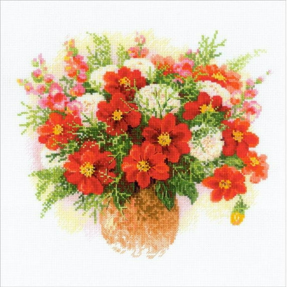 RIOLIS Watercolor Dahlias (14 Count)