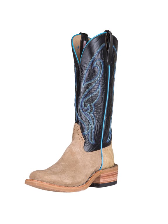 Men`s Rios RR Tan Crazyhorse Roughout Vamp 15in Black Glove Top Tan 10 EE