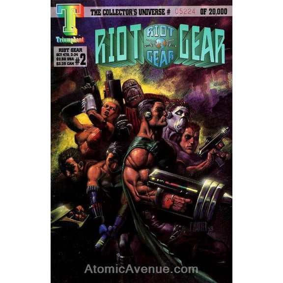 Riot Gear #2 VF ; Triumphant Comic Book
