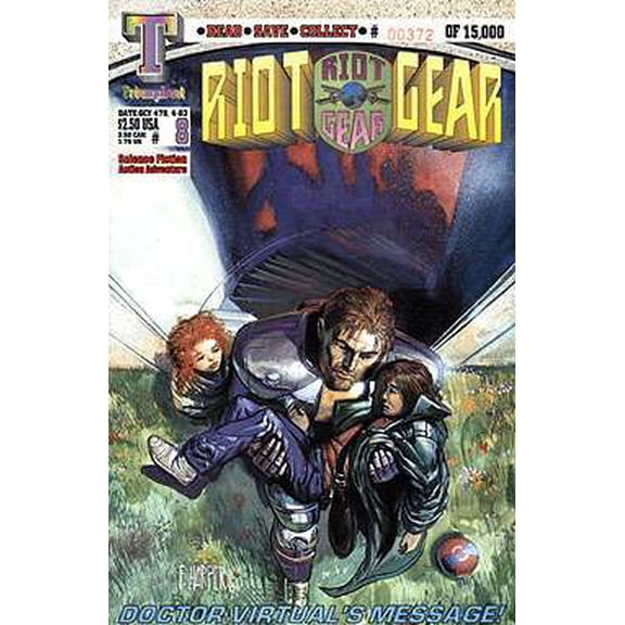 Riot Gear #8 VF ; Triumphant Comic Book