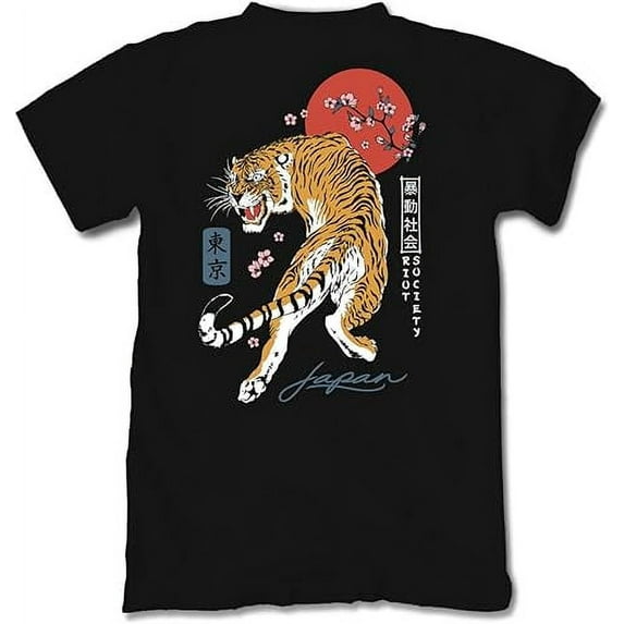 Riot Society Men's Short Sleeve Graphic and Embroidered Fashion T-Shirt