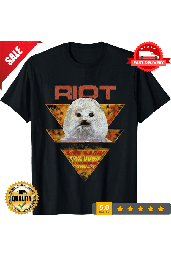 Riot V band Fire Down Under Tour Unisex Tee Shirt All Size ED419, NEW INSTOCK-TH75840