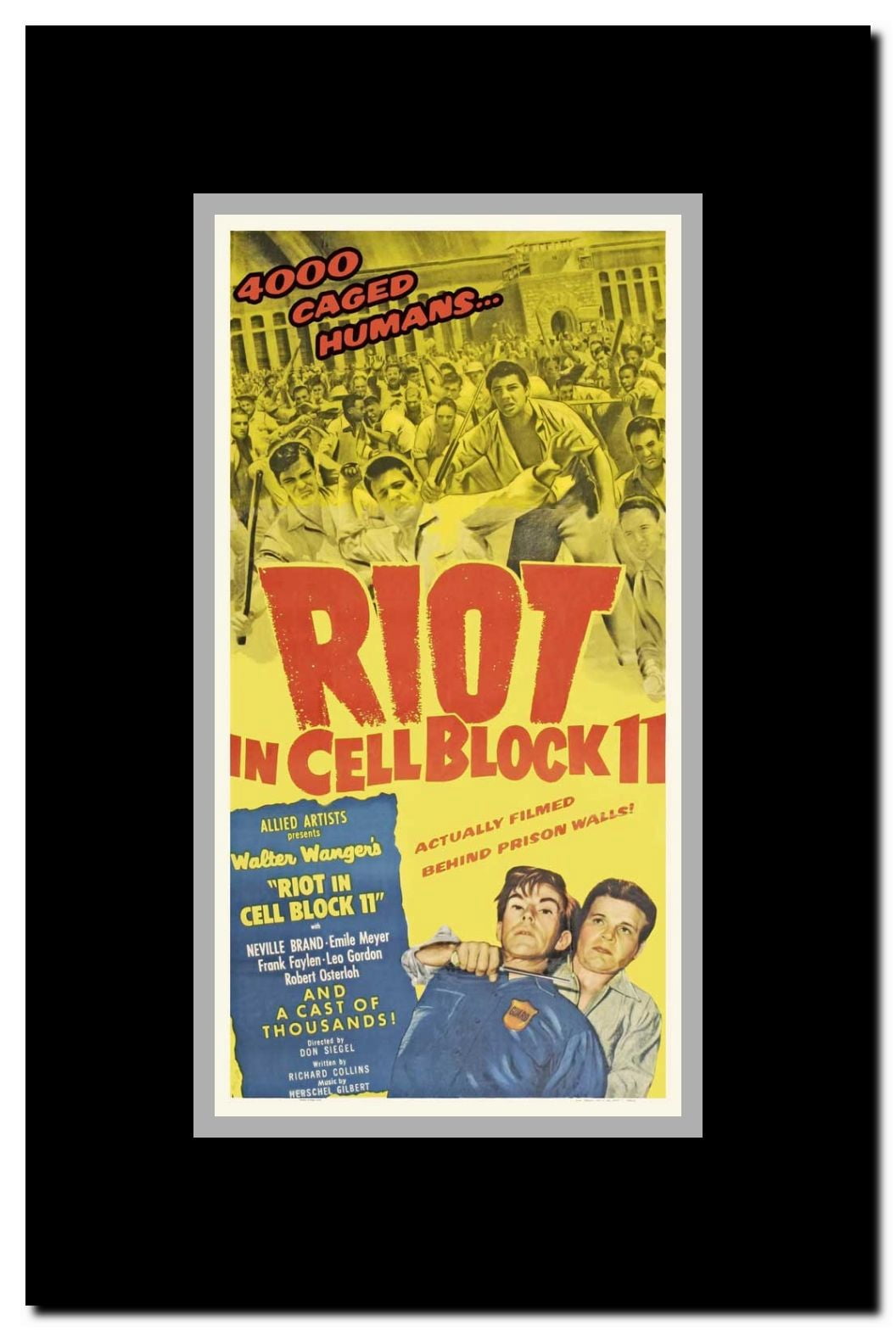 Riot in Cell Block 11 Framed Movie Poster