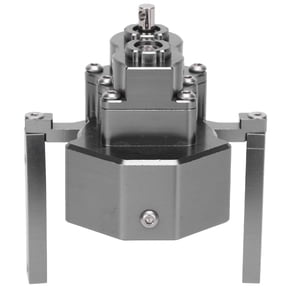 Riousery 1/10 Scale RC Crawler Car Metal Front Gearbox for 313mm Wheelbase Chassis Frame, Titanium Color Replacement Part