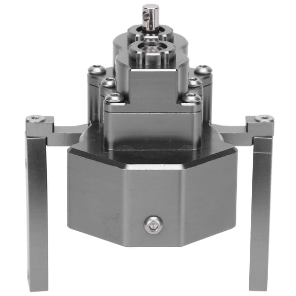 Riousery 1/10 Scale RC Crawler Car Metal Front Gearbox for 313mm Wheelbase Chassis Frame, Titanium Color Replacement Part