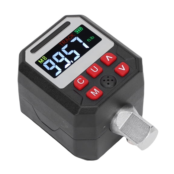 Riousery 1/2 Inch Drive Digital Torsion Adapter Wrench 17-340N.m High Precision Electronic Torsion Meter with 9 Sets Preset Value Backlit LCD Display 15x13x6 inches / 38.1x33.0x15.2 cm