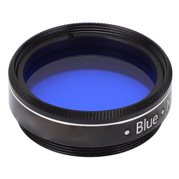 Riousery 1.25 Inch / 31.75 mm Eyepiece Filter Blue 80A Enhancing Clarity Telescope Filter for Star Cluster Observation