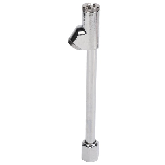 Riousery 1/4-inch NPT Dual Head Air Chuck Tire Inflator Pump Accessory for Car Truck Motorcycle, Straight Foot Aluminum Alloy Compressor Fitting Tool (6.69 in / 17 cm)