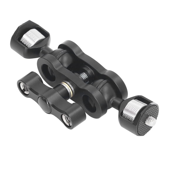 Riousery 1/4in 360 Degree Rotatable Double Ball Head Aluminum Alloy Camera Multi Function Dual Ball Head Arm (5.51 inches / 14 cm)
