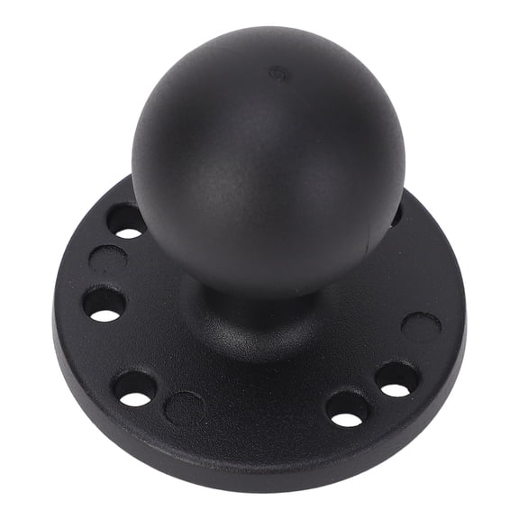 Riousery 1.5 Inch Ball Mount Base with Aluminum Alloy AMPS Hole Round Adapter Plate for RAM Mounts C Size Double Socket Arm, Fishfinder GPS Holder Mount Bracket Accessory, 1.5 Inch TPU Adapter