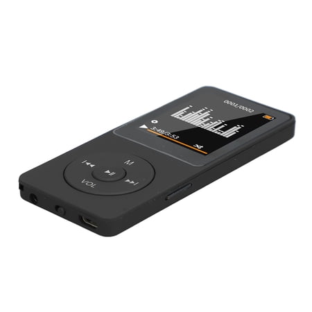 Riousery 1.8-Inch Mini MP3 MP4 Player Wireless Bluetooth Portable Lossless Sound Music Video Player with Built-in Speaker, Supports up to 64GB Micro SD, 3.5mm Jack, Black