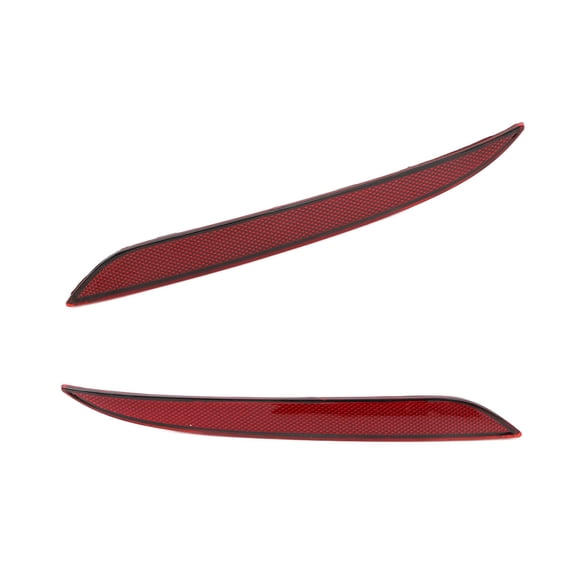 Riousery 1 Pair Rear Bumper Red Reflector Lens Replacement Compatible with Tesla Model 3 2017-2023, Replaces 1077406-00-F 1077407-00-F, 11.02 inches