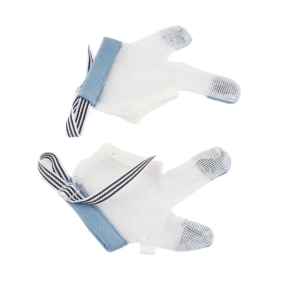 Riousery 1 Pair Toddler Finger Guard Adjustable Size Comfortable Baby Stop Thumb Sucking Protector Cloth Teething M Breathable Prevent Nail Biting Habit Correction Tool Essential Parenting Supplies
