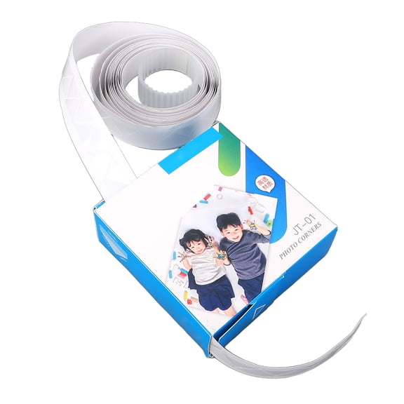 Riousery 1 Roll Clear PVC Self Adhesive Photo Corner Stickers, Transparent Picture Corner Protectors for DIY Scrapbooking, Photo Albums, and Crafting Projects, 0.59 inches / 15 mm (250 Count)