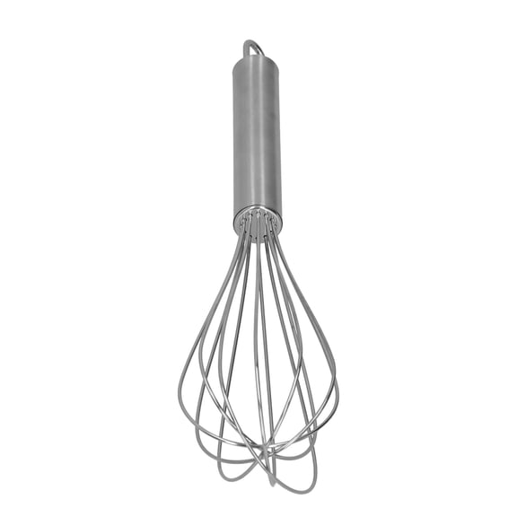 Riousery 10 Inches / 25.4 cm Stainless Steel Whisk Manual 6-Wire Egg Beater Hand Mixer for Home Kitchen Cooking Baking Blending Whisking Sturdy Kitchen Tool