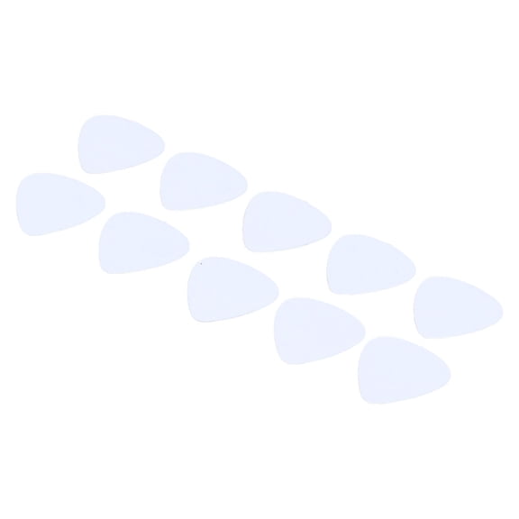 Riousery 10 Pieces Premium White Celluloid Acoustic Guitar Picks Set, Essential Plectrums for String Musical Instruments, Durable and Lightweight Accessory for Beginners and Professionals