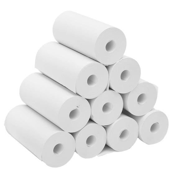 Riousery 10 Rolls Instant Camera Print Paper 57x25mm (2.24x0.98 inches) Thermal Print Paper for Refill Spare Accessory
