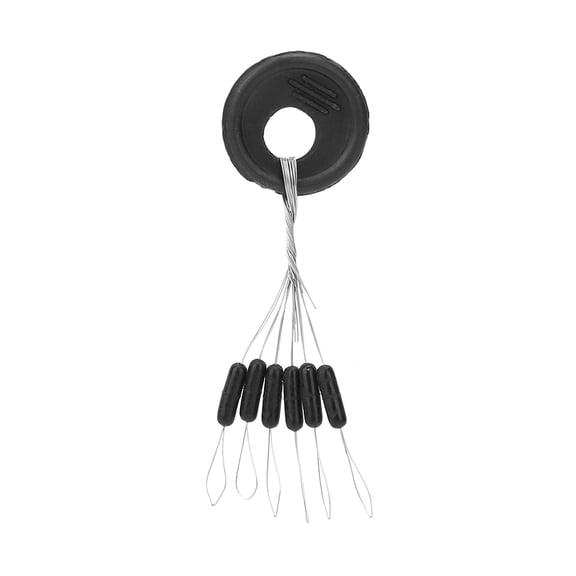 Riousery 100-Piece Rubber Fishing Bobber Stopper Float Sinker Cylinder Buoy Stop Set, Premium Tackle Accessories for Freshwater & Saltwater Angling, Ultimate Line Control & Depth Adjustment