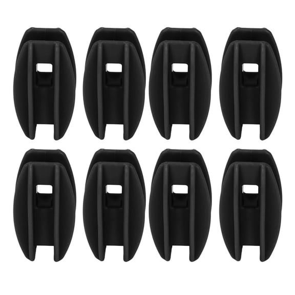Riousery 100PCS Electric Fence Insulator Weather Resistant ABS Square Tube Post Insulator for Steel Wire, Black, 2.4 in / 6 cm