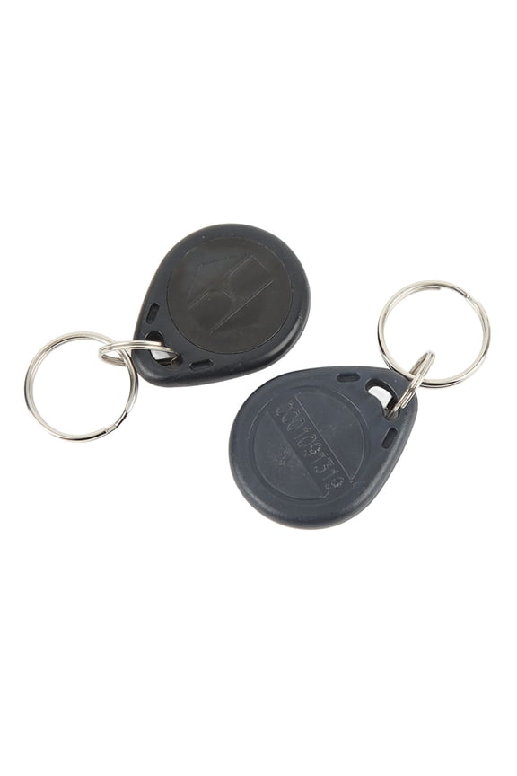 100PCS RFID Key Fob Sensitive Induction Waterproof 125KHz Proximity Access Control Key Tags 0.98 inches / 25 mm Black