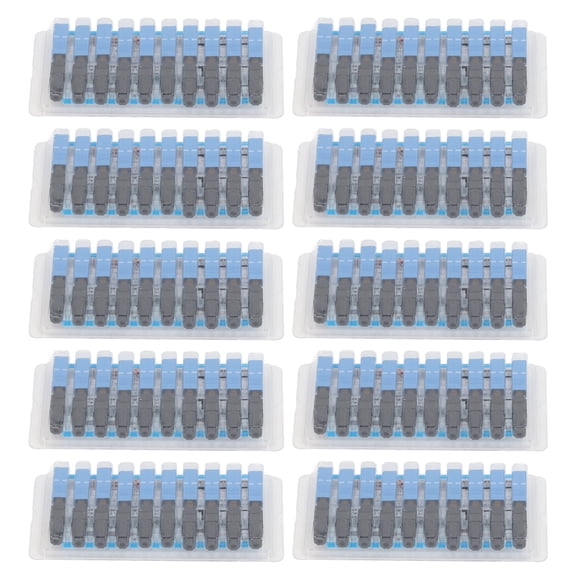 Riousery 100Pcs Fiber Optic Connector Kit Embedded Type SC UPC Fast Cold Adapter Telecom Grade