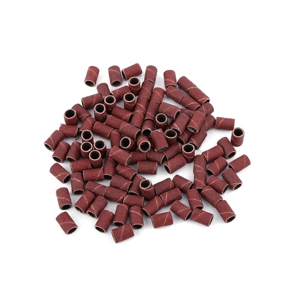 Riousery 100Pcs Nail Art Electric Drill Machine Sanding Bands Bits Files Manicure Accessory 120# Grit Professional At Home Use Tool (3.54 inches / 9 cm)