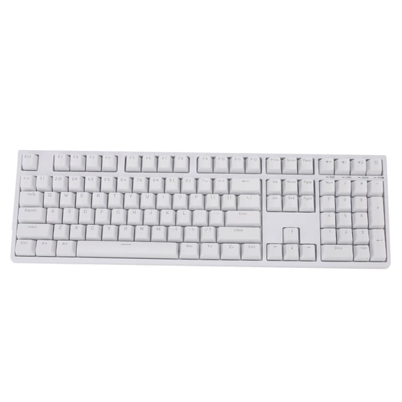 Riousery 108 Keys 3 Mode Wireless Wired Mechanical Gaming Keyboard Hot Swappable Blue Switch BT 5.0 2.4Ghz USB C Ice Blue LED Backlit 3000mAh Battery Ergonomic Computer Accessories, White