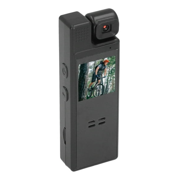 Riousery 1080P HD Body Cam 1.3 Inches / 3.3 cm Display Wearable Video Camera Law Enforcement Recorder with 180 Degree Rotation WiFi Hotspot Motion Detection & Built-In Microphone Black