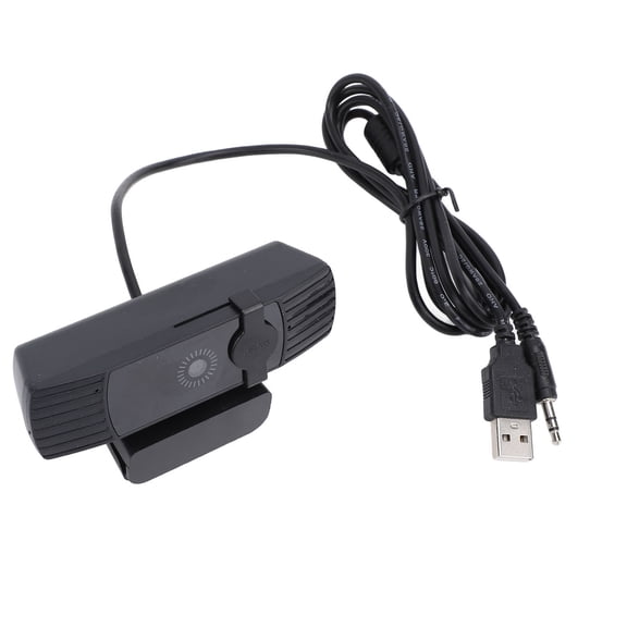 Riousery 1080P USB Webcam with Built in Microphone Full HD 120 Degree Wide Angle Manual Focus Computer Camera for Streaming Video Calling and Online Class Black 7.0x4.7x2.7 inches / 18x12x7 cm