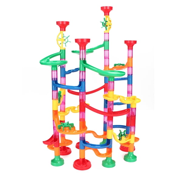 Riousery 109-Piece DIY Ball Track Construction Set Child Building Blocks STEM Educational Development Toys Gifts for Boys Girls Creativity Mind Training (12.2 inches / 31 cm)