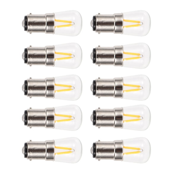 Riousery 10Pcs B15 1.5W AC230V Dimmable Short Filament Mini LED Light Bulbs for Home Lighting, Energy Saving Warm White Decorative Replacement Bulb, 2.0 inches / 5.08 cm Length, 150 Lumens