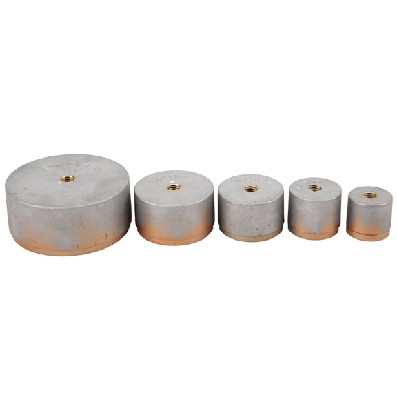 Riousery 10Pcs Hot Melt Machine PPR Tube Die Accessories Brass Replacement for 2.5/1.6/1.3/1/0.8 Inches (63/40/32/25/20mm) Diameter