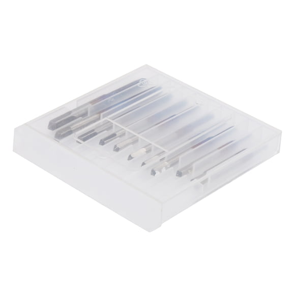 Riousery 10Pcs Screw Tap Set Straight Flute Machine Tap Tungsten Steel Metric Thread Forming Taps M1 M1.2 M1.4 M1.6 M1.7 M1.8 M2 M2.5 M3 M3.5 for Metal Woodworking