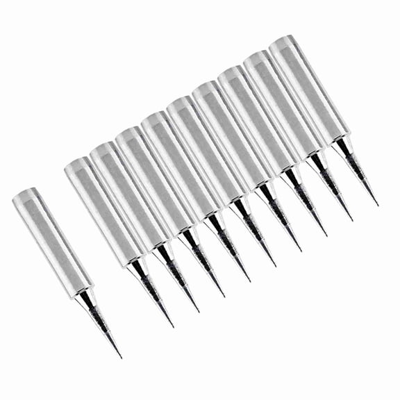 Riousery 10Pcs Sharp Soldering Replacement Solder Iron Tips Station Tool 900M-T-I Lead-Free Copper for 936 937 (16.93 in / 43 cm)