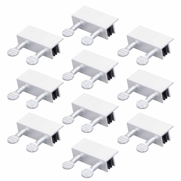 Riousery 10Pcs Sliding Window Locks Aluminum Alloy Adjustable Security Window Stopper with Keys for Home Safety RV Doors 5.91 inches / 15 cm