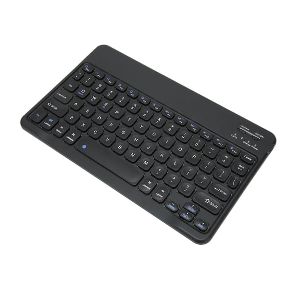 Riousery 10in Wireless Bluetooth Keyboard Ultra Thin Stable Connection Quiet Waterproof Tablet Laptop Portable PC Mac Keyboard Black (10 inches / 25.4 cm)