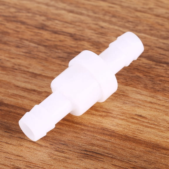 Riousery 10mm / 0.39 inches Inline Check Valve Plastic One Way Air Liquid Water Flow Valve for Fuel Diesel Gas
