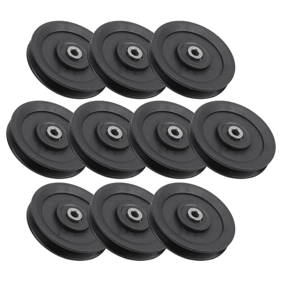 Riousery 10pcs 115mm Nylon Pulley Home Gym Cable Attachments Heavy Duty Fitness Replacement Accessory with Iron Core (4.5 inches / 11.5 cm)