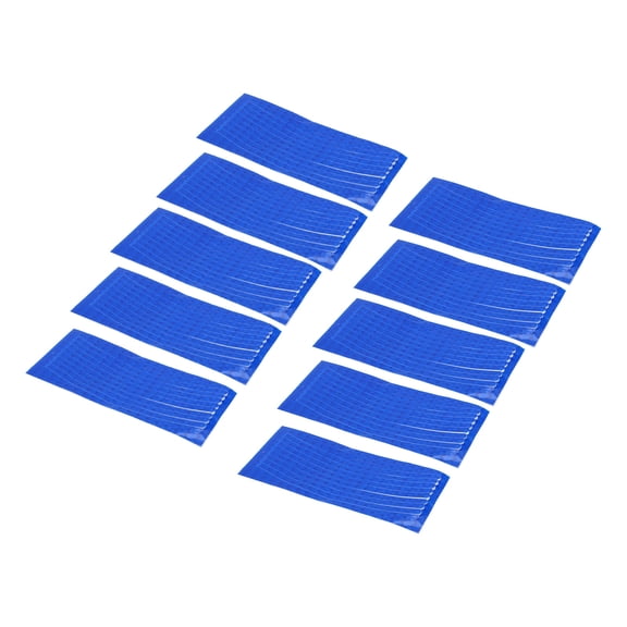 Riousery 10pcs Blue Reflective Wheel Rim Stripe Decals Waterproof Adhesive Bicycle Night Safety Decoration Rim Stickers (9.45 inches / 24 cm)