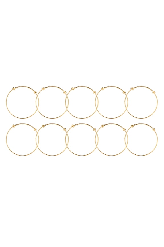 10pcs Expandable Bangles DIY Blank Golden Stainless Steel Adjustable Bracelet for Men Women Jewelry Craft Gift