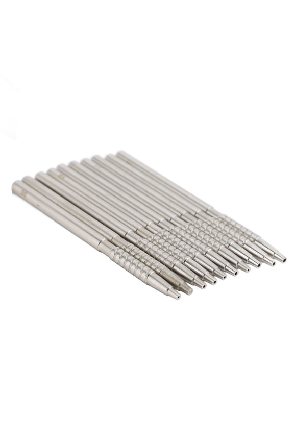 10pcs Metal Watch Hands Presser Fitting Pusher Installer Tool Kit, Precise Horology Repair Accessory for Enthusiasts and Professionals, Silver, 3.35 inches / 8.5 cm Length