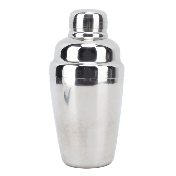 Riousery 11.8 oz / 350ML Premium 304 Stainless Steel Cocktail Shaker, Professional 3-Part Drink Mixer Built-in Strainer for Home Bar, Restaurant & Party Bartending Accessories, Silver