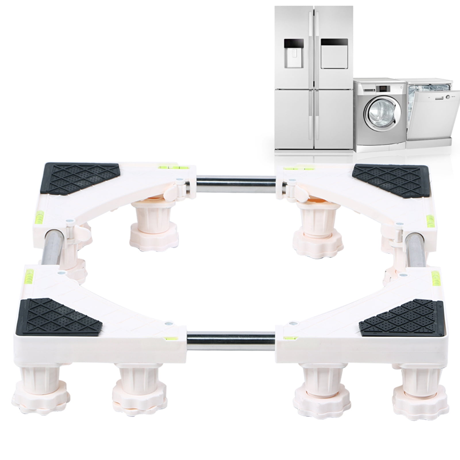 Riousery 12 Feet Washing Machine Base Stand Holder Rack Strong Bearing for Automatic Washing Machine