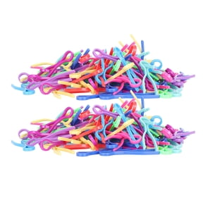 Riousery 120Pcs Bobbin Thread Clamp Plastic Clip Buddies Premium Sewing Spool Saver Clips for Thread Control, Quilting & Embroidery Supplies, Multicolor (0.67 inches / 1.7 cm)